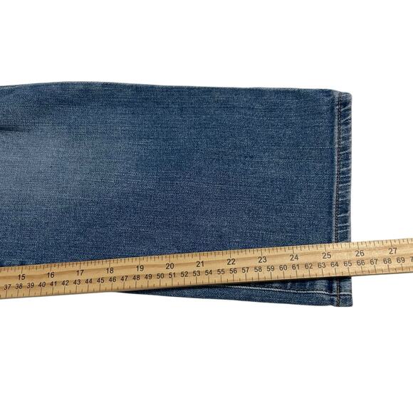 Big Star Womens Jeans Size 31 Blue Kate Crop Straight Mid Rise Distressed Denim - Picture 13 of 13